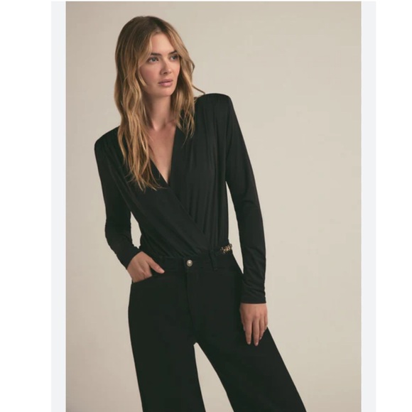 Favorite Daughter The Slinky Date Bodysuit Black - Picture 1 of 9